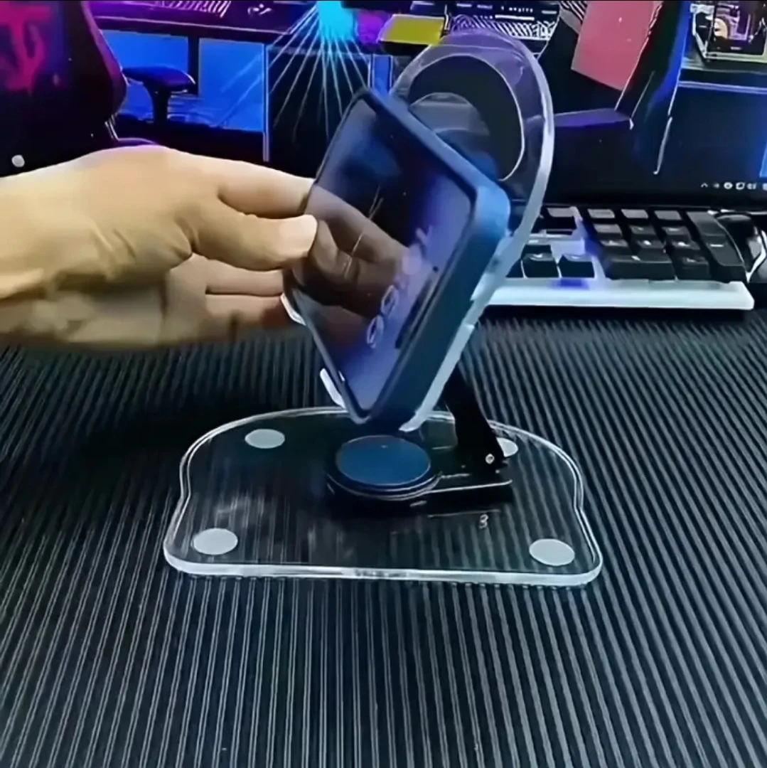Phone Stand Tablet Holder, 360° Rotatable Acrylic