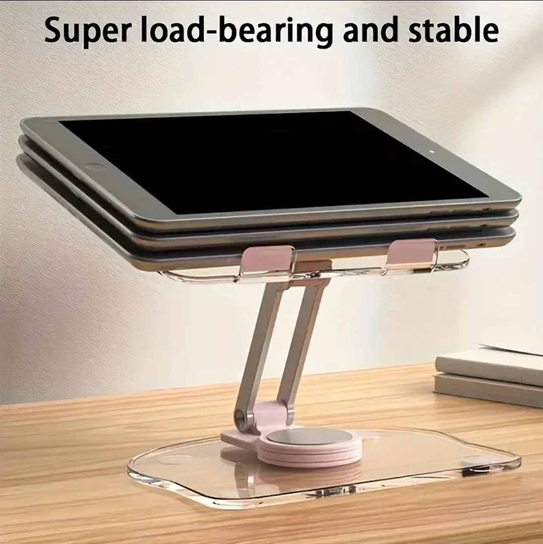 Phone Stand Tablet Holder, 360° Rotatable Acrylic - photo 2