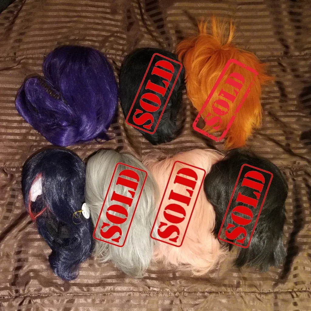 Cosplay Wigs - 2 in total, can buy separate or together