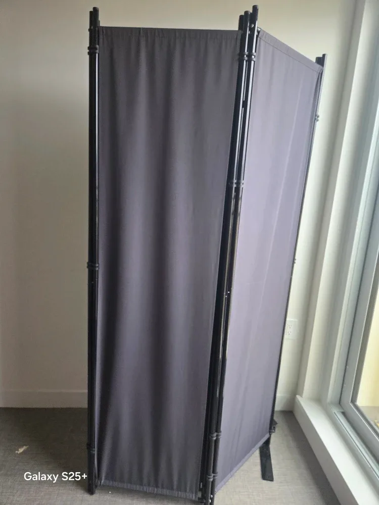 Folding Room Divider Screen - Grey image indicator(3)
