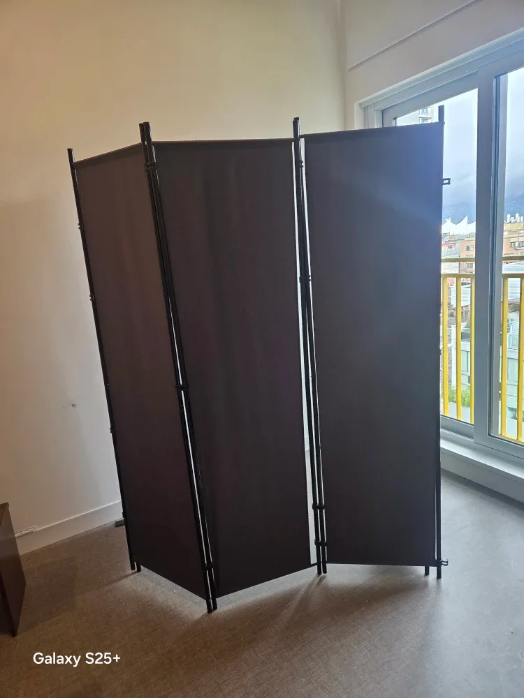 Folding Room Divider Screen - Grey image indicator(5)