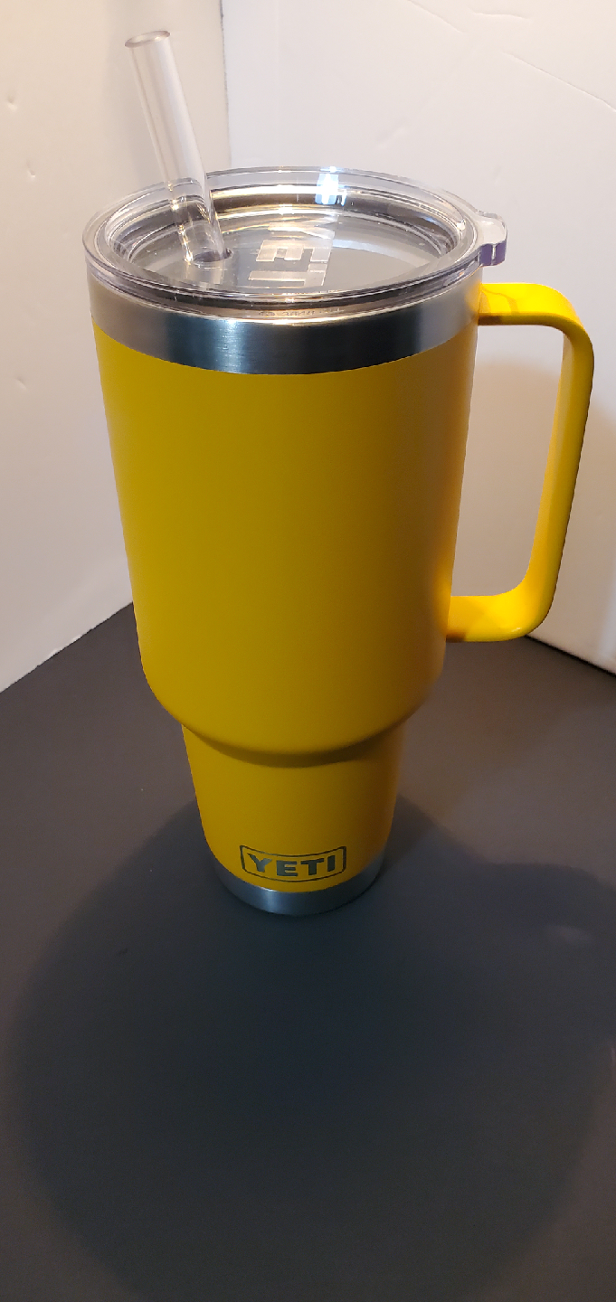 Yeti Rambler 35oz Mug with Straw - Yellow