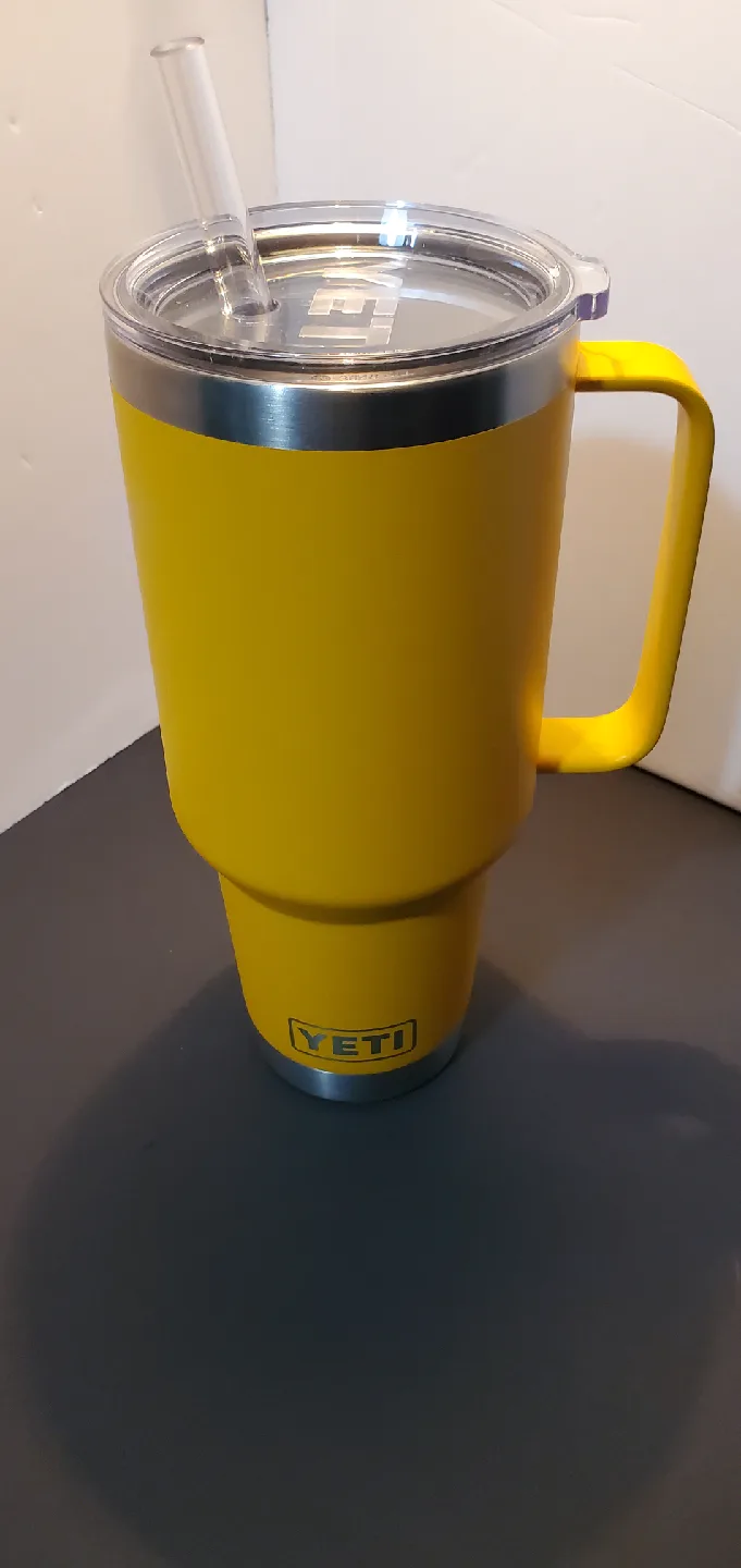 Yeti Rambler 35oz Mug with Straw - Yellow