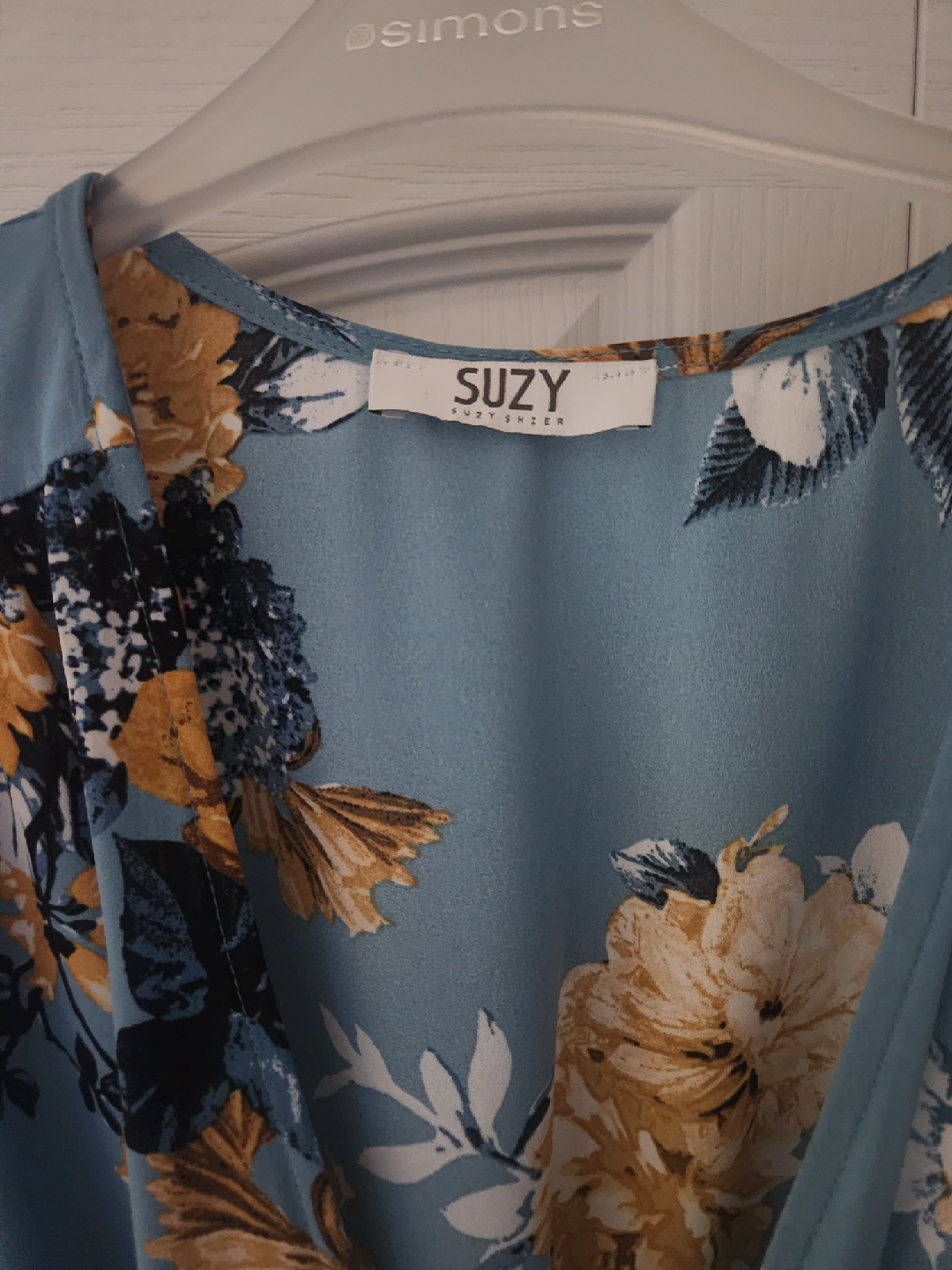 Suzy Shier Floral Wrap Dress - photo 3
