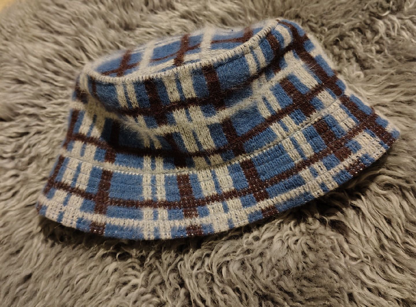 Angora fur and wool Bucket Hat