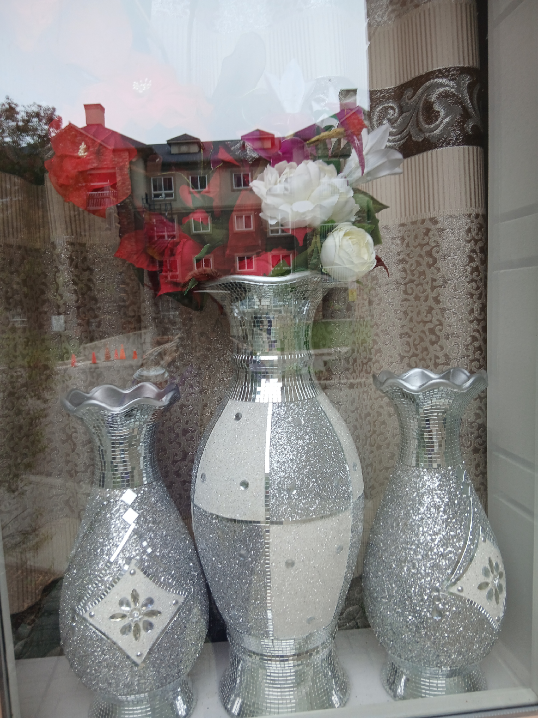Silver Decorative Vase