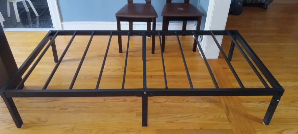 Black Metal Bed Frame - Twin Size thumbnail