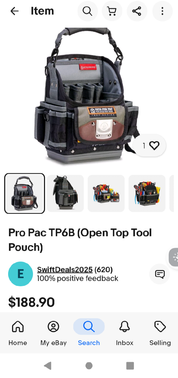 Brand New"Veto Pro Pac TP-LC  Tool Pouch,New with tags - photo 2