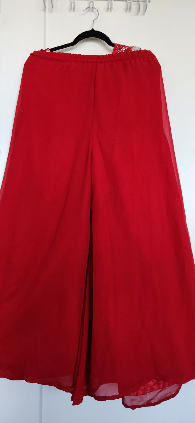 **BRAND NEW- Red Mirror Work Embroidered Indian Outfit** - photo 4