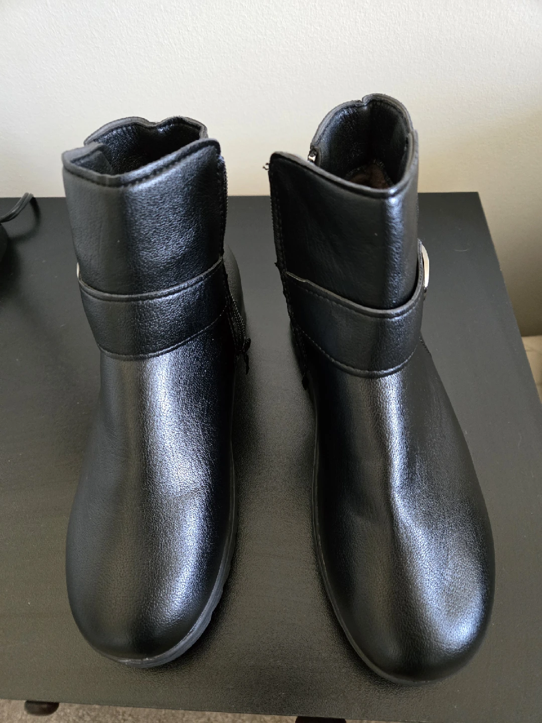 Black Ankle Boots - Size 38 or 6
