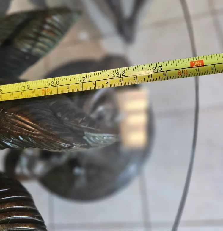 Unique Palm Tree Glass Top Table image indicator(6)