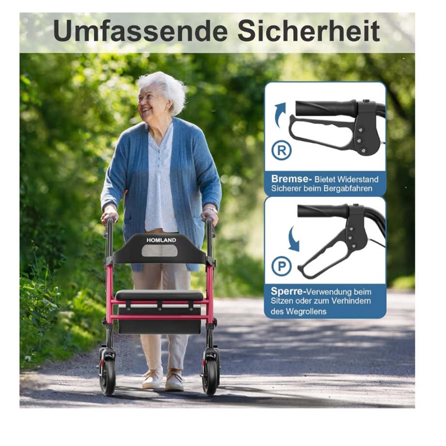 Homland Rollator Walker with Seat - photo 3