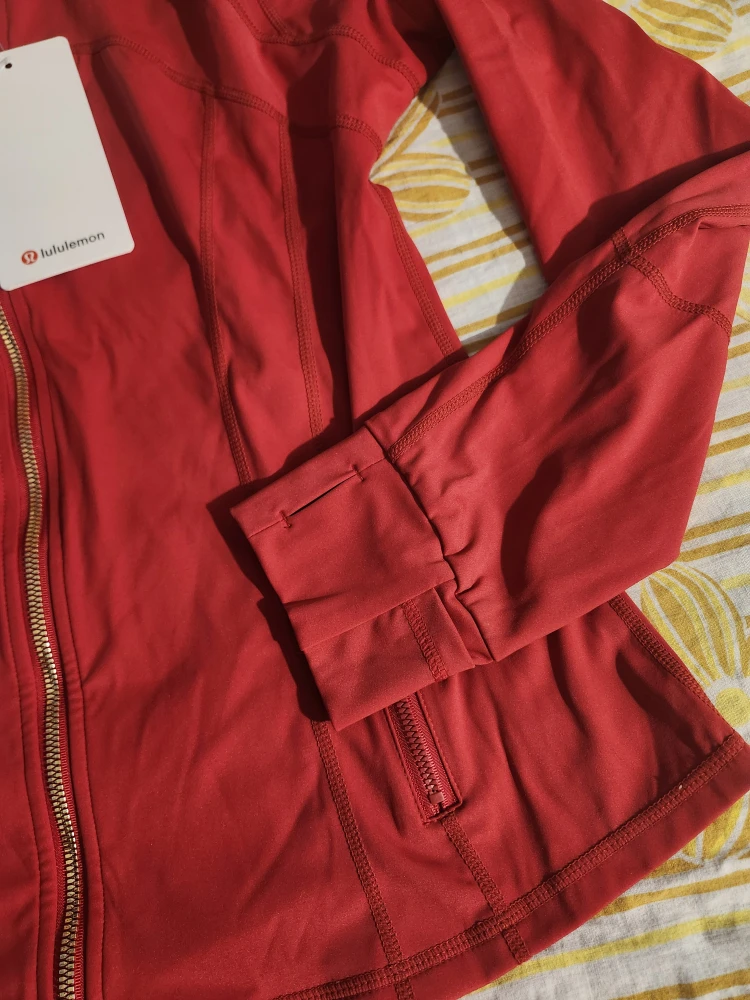 NWT Red Lululemon Define Jacket w/ Gold Accents - photo 5