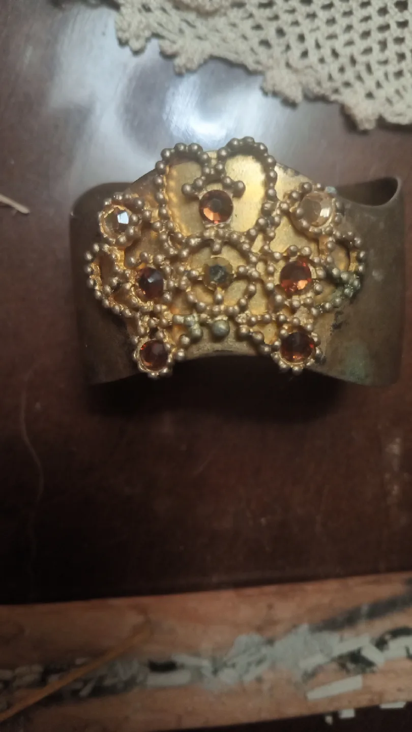 Chico's Gold Tone Cuff Bracelet image indicator(2)