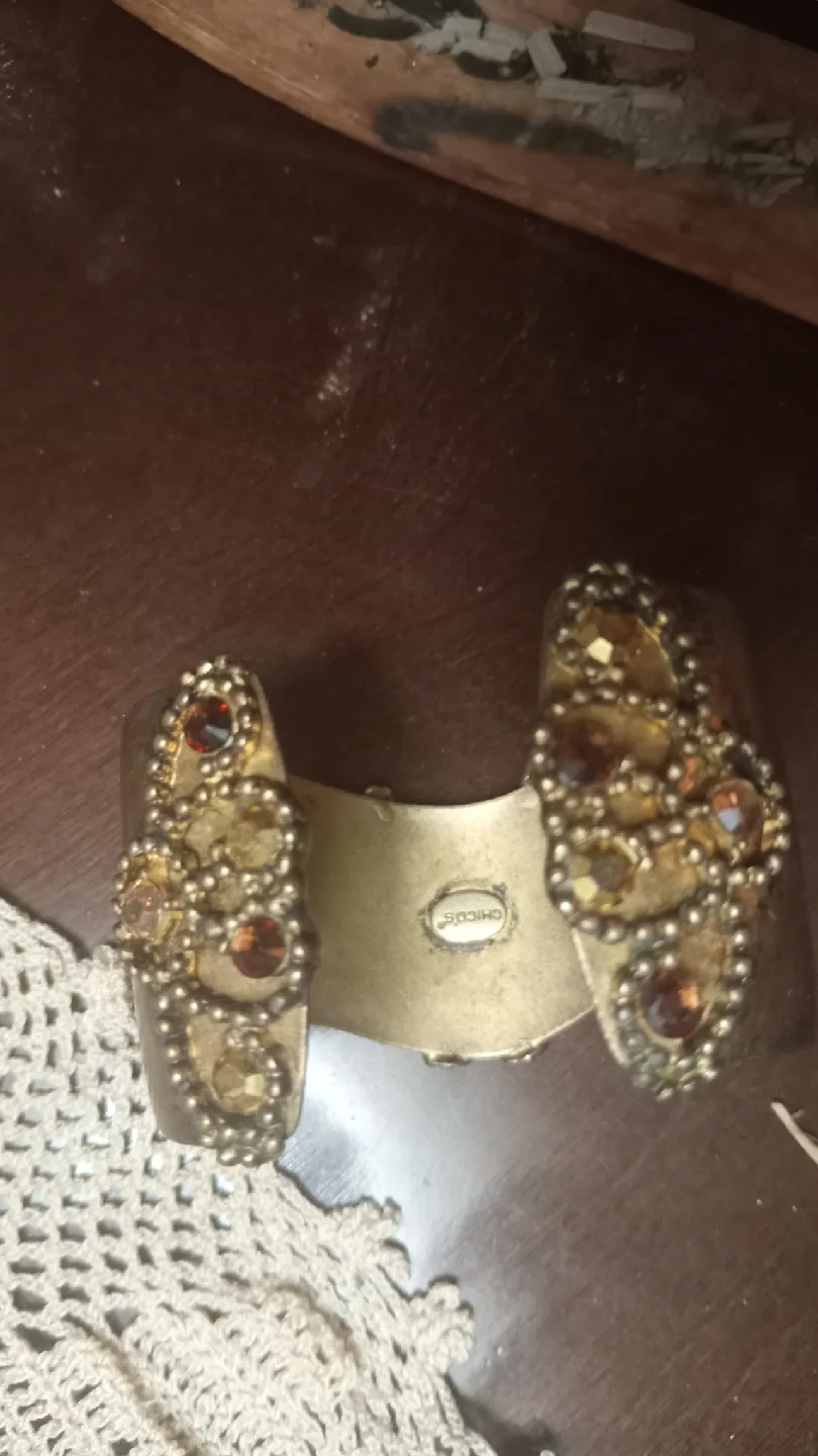 Chico's Gold Tone Cuff Bracelet image indicator(3)