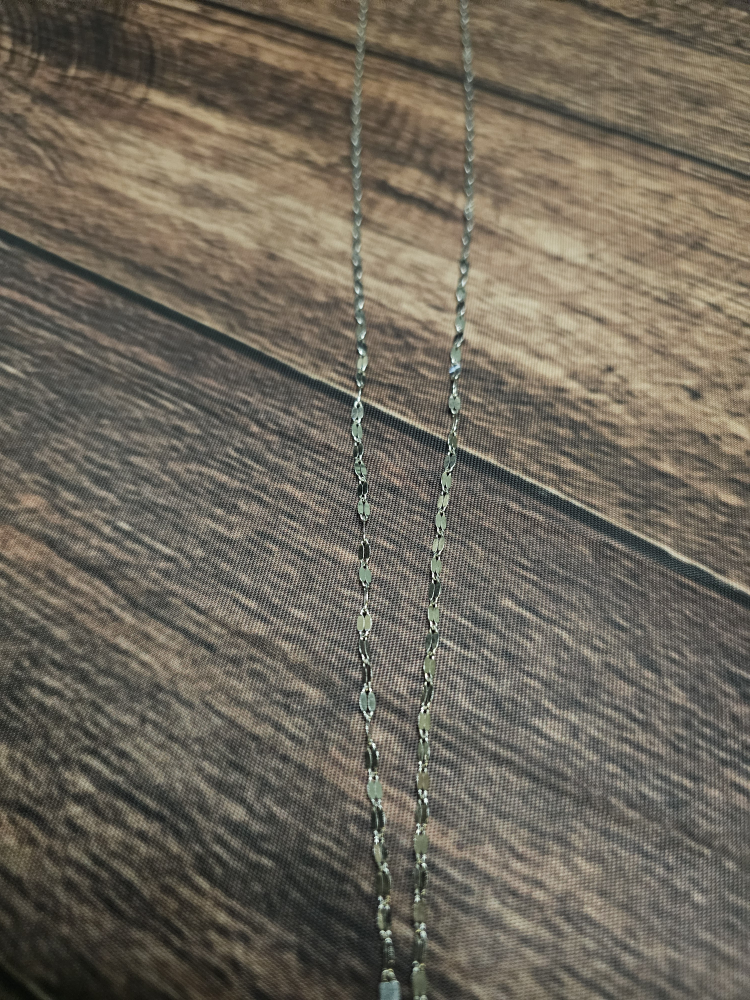 Silver Tassel Necklace Stamped 925 Italy - photo 3