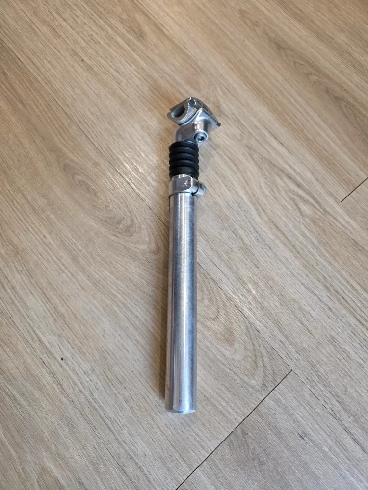 Silver Bicycle Seat Post