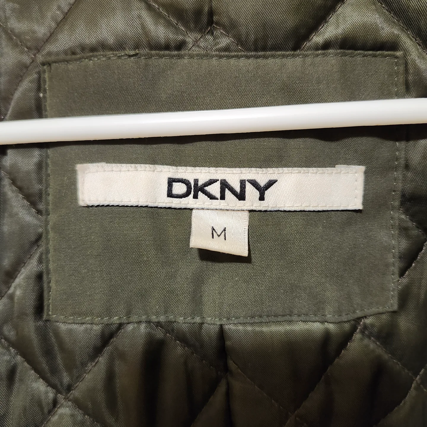 DKNY Olive Green Winter Parka, Size L image indicator(6)