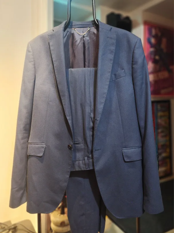Blue Zara Suit 42/32 thumbnail