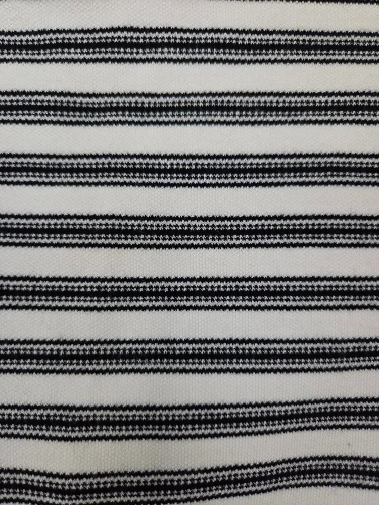 ❣️ Zara Sweater Off Shoulder Crop Top Long Sleeves Striped S image indicator(3)