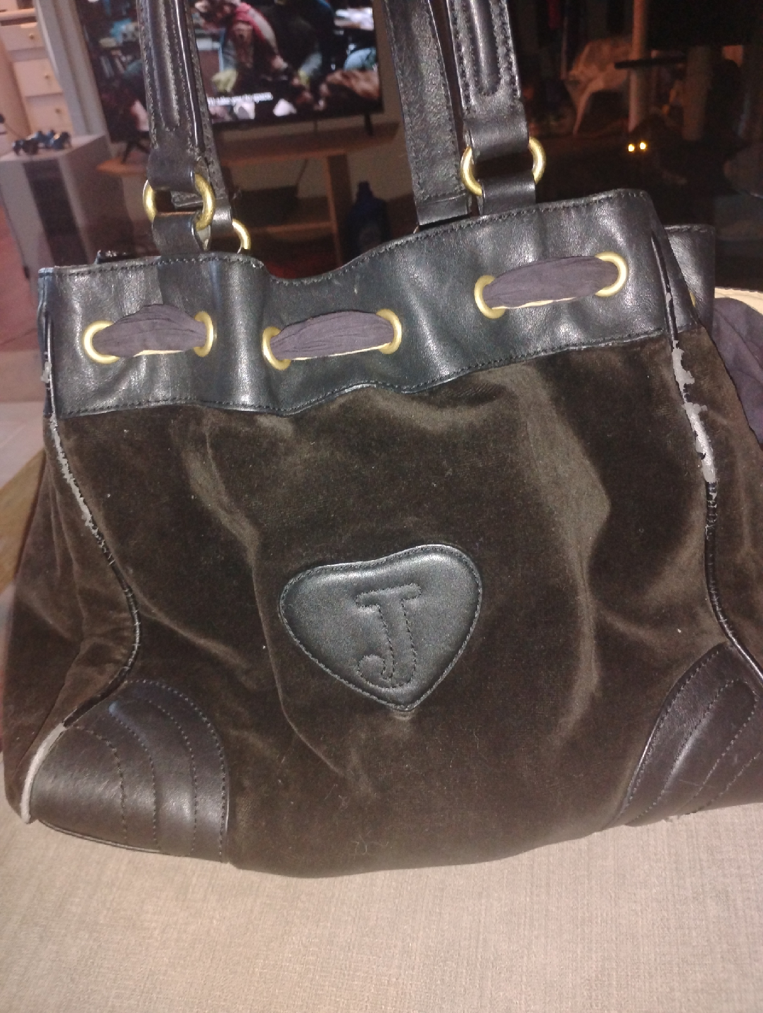 Vintage Juicy Couture Black Tote Bag 2004 - photo 2