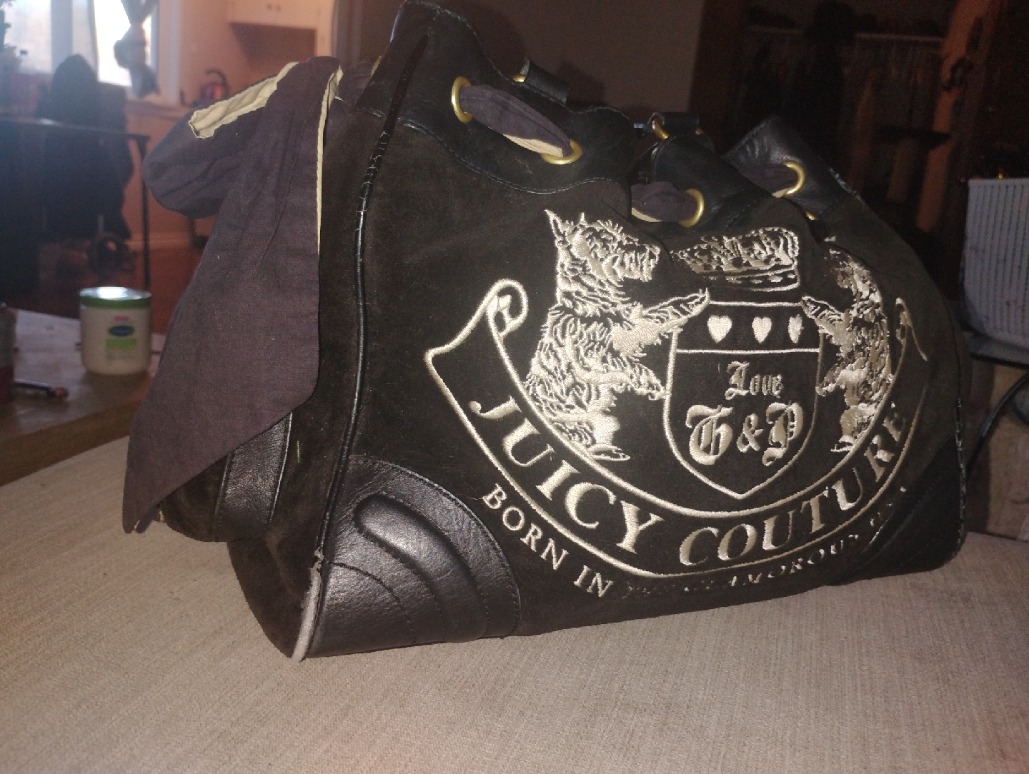 Vintage Juicy Couture Black Tote Bag 2004 - photo 3