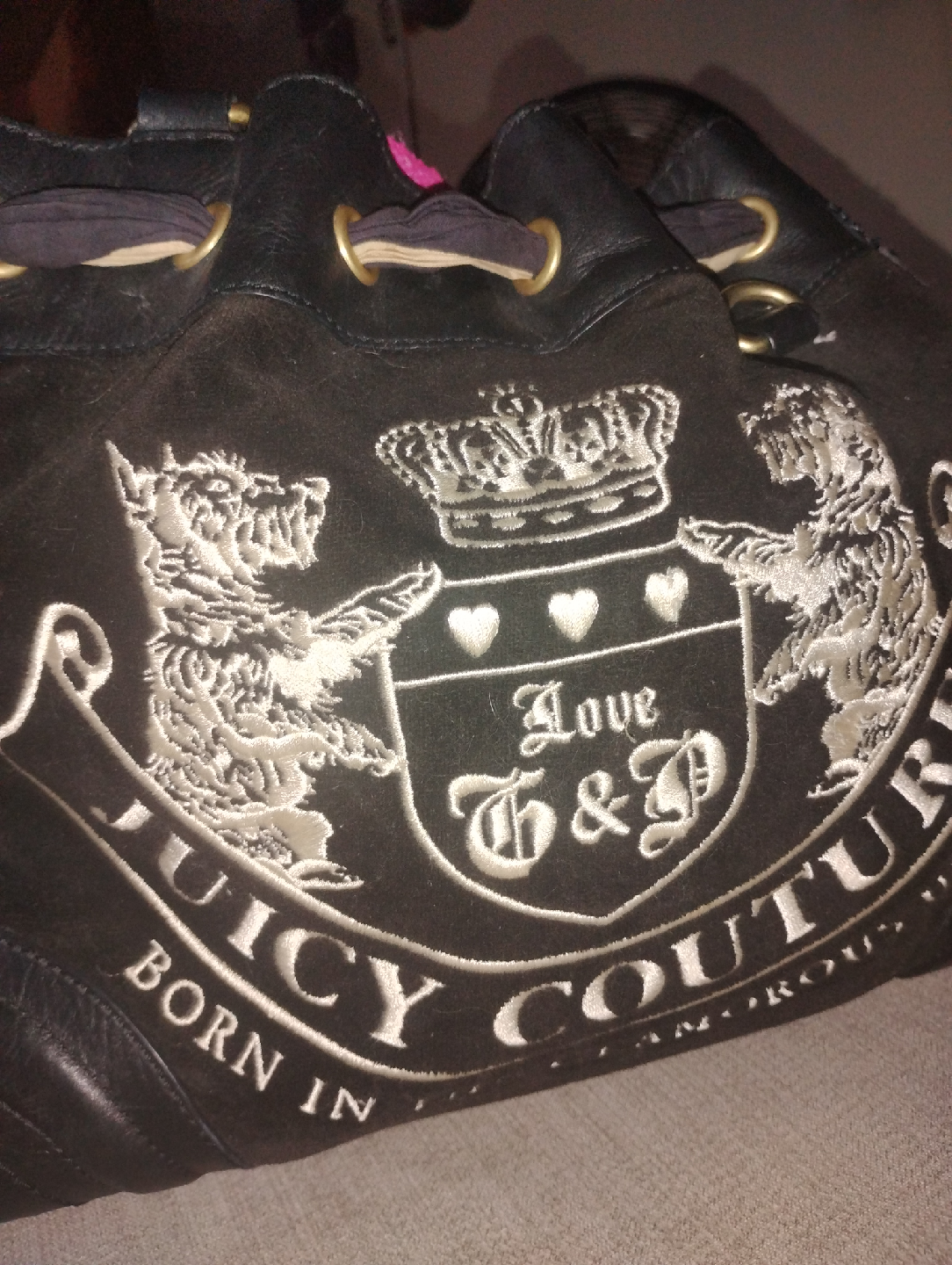 Vintage Juicy Couture Black Tote Bag 2004 - photo 4