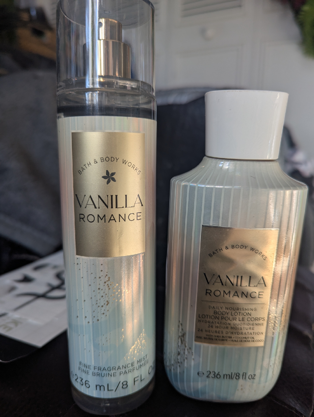 vanilla romance set spray and lotion