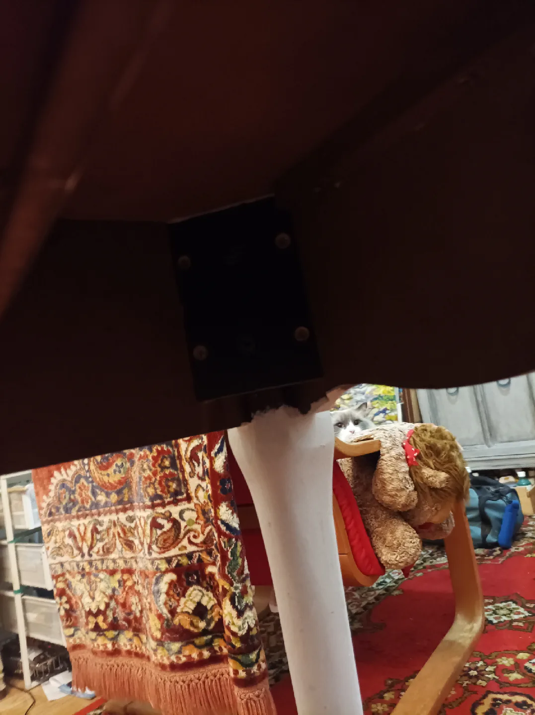 Grey Painted Wooden Desk with Drawer image indicator(6)