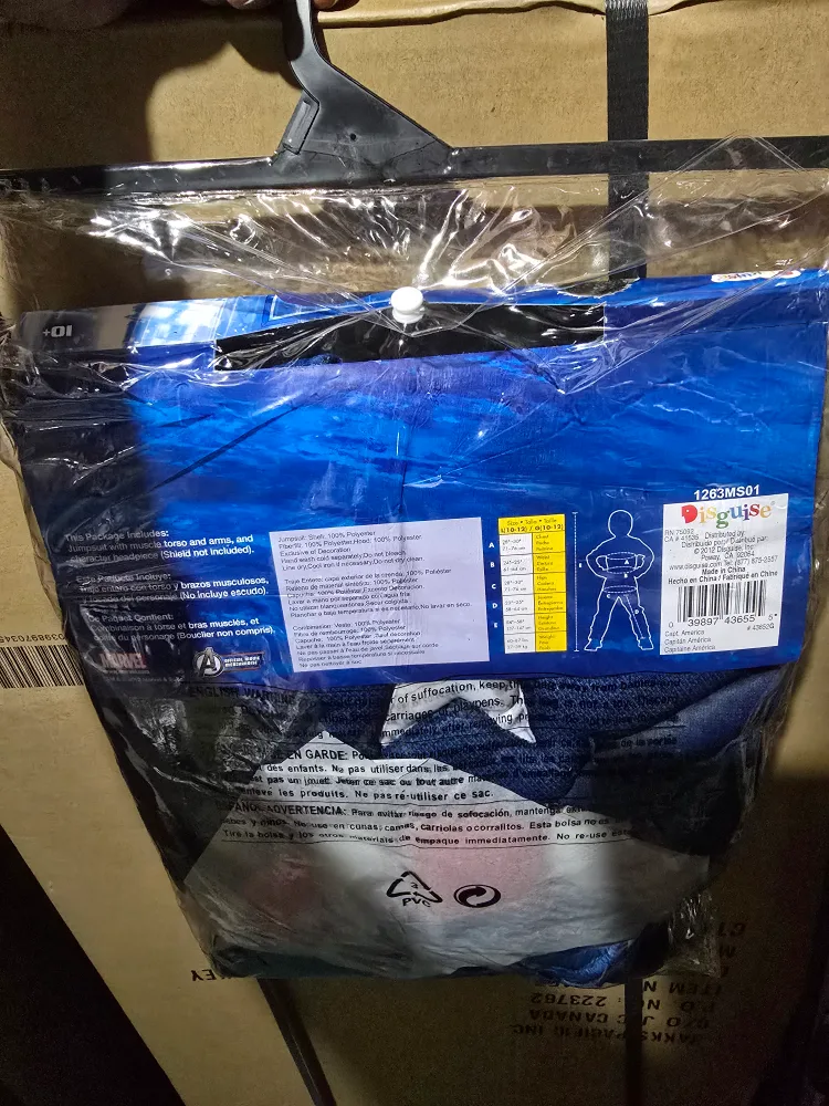 Captain America Costume (Size L/G 10-12) image indicator(4)