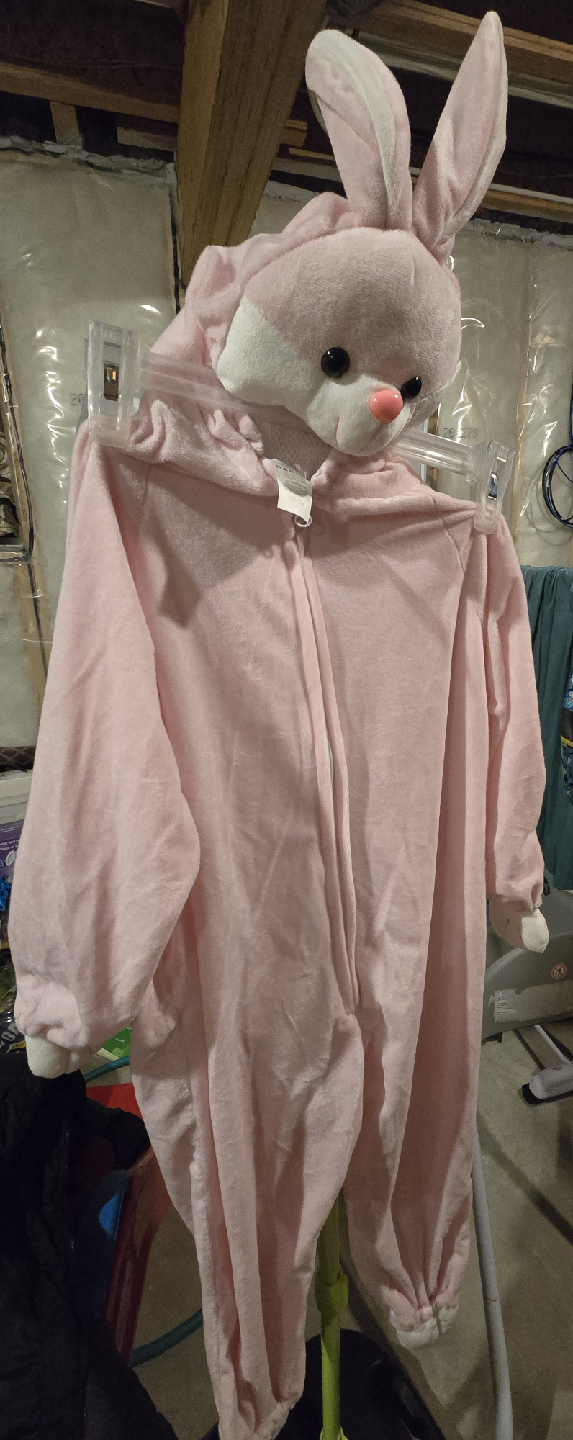 Halloween costume:  Pink Bunny Kids Onesie - photo 2