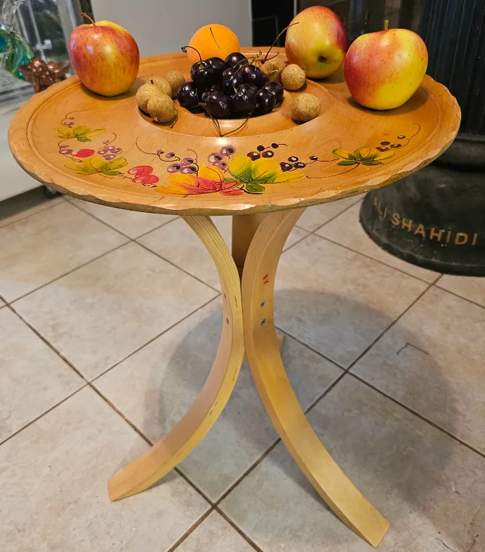 Hand-Painted Wooden Side Table image indicator(3)