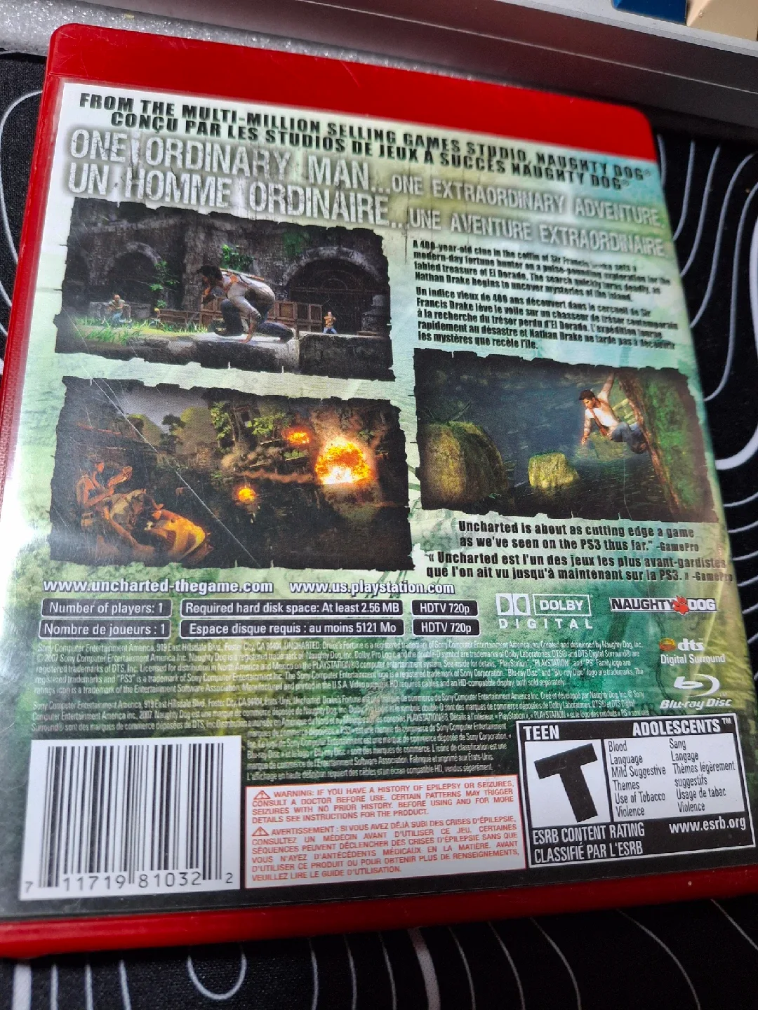 Uncharted Drake's Fortune - Playstation 3 (PS3) image indicator(4)