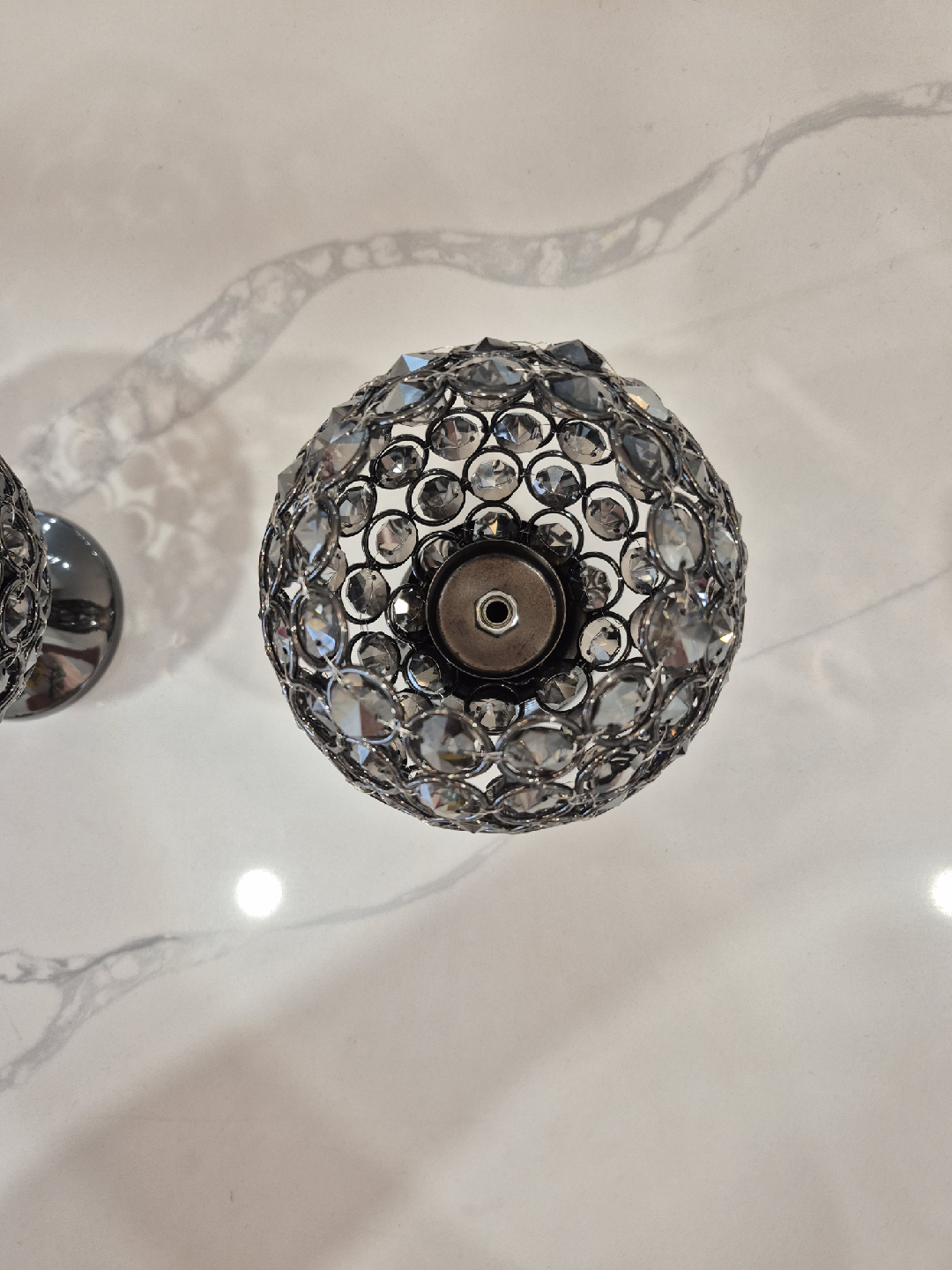 Decorative Crystal Ball Candle Holders - Set of 2🧡 - photo 4