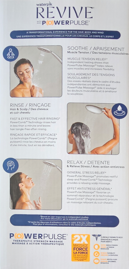 Waterpik Revive PowerPulse Shower Head - New in Box - photo 3