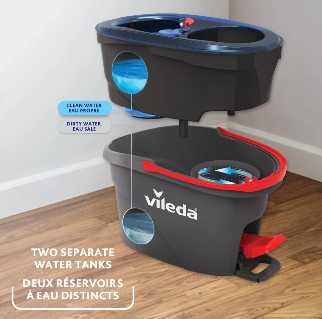 Vileda EasyWring Rinse Clean Spin Mop Bucket - photo 3