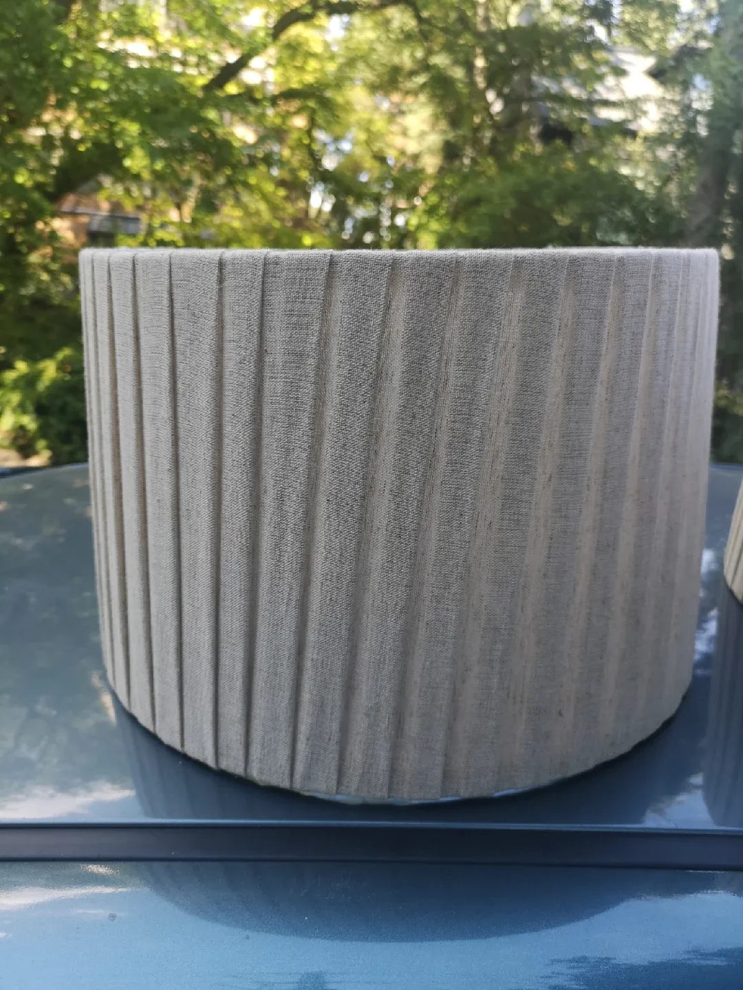 Pair of Beige Pleated Lamp Shades image indicator(2)