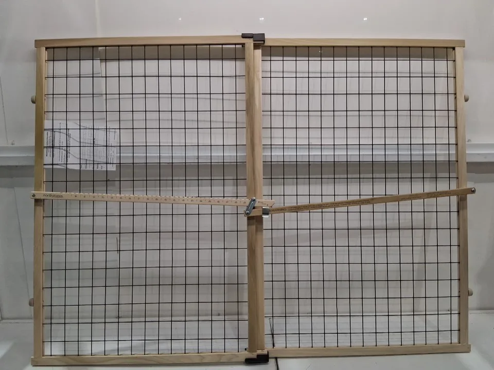 LIKE NEW! North States Extra Tall & Wide Wire Mesh Pet Gate image indicator(3)