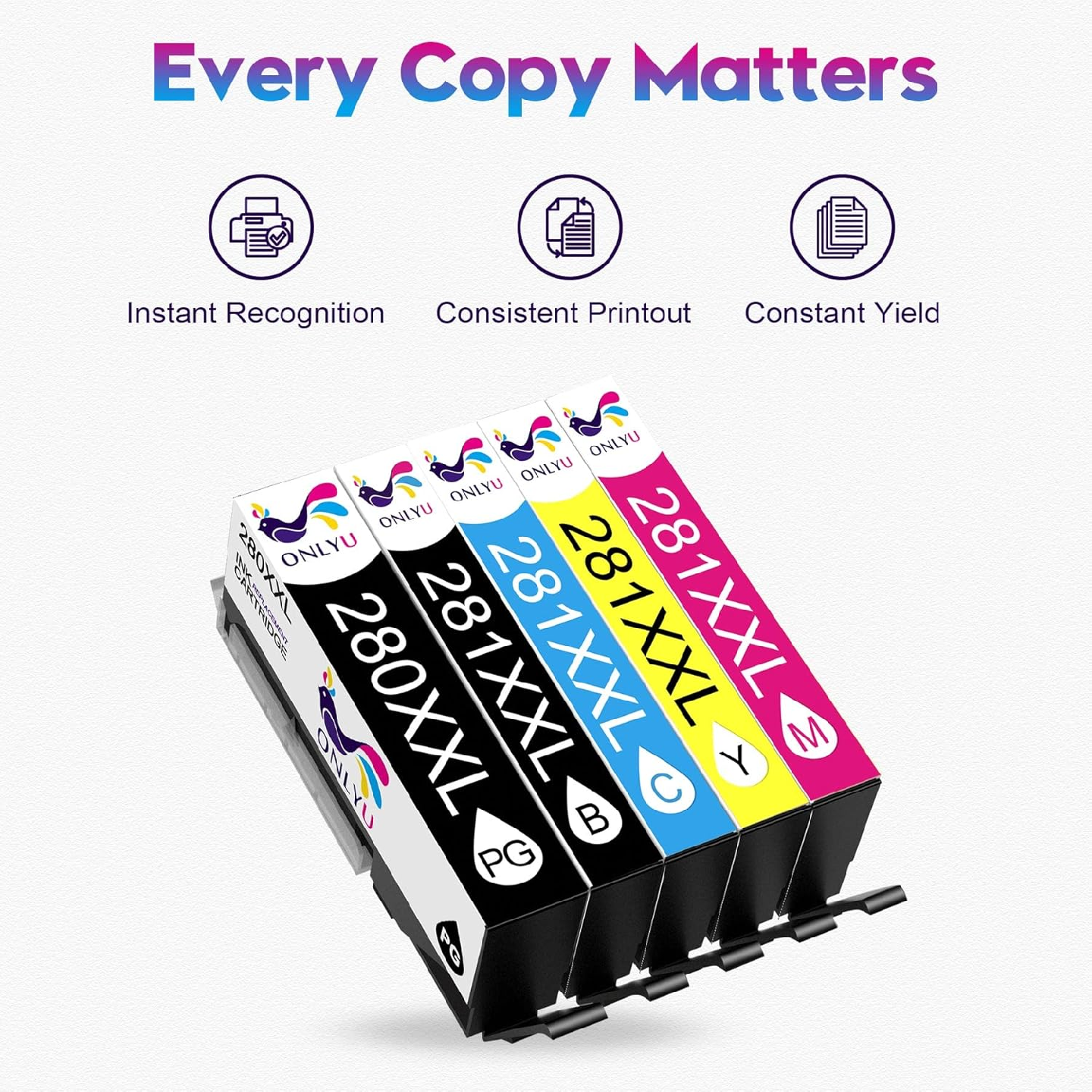 ONLYU Replacement Ink Cartridge for Canon - photo 2