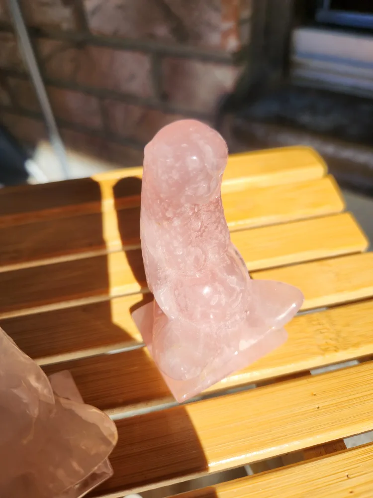 Rose Quartz Crystal goddess Figurine image indicator(3)