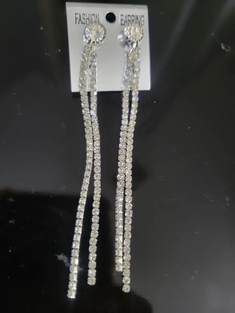Fashion Earring Rhinestone Dangle Earrings - New thumbnail