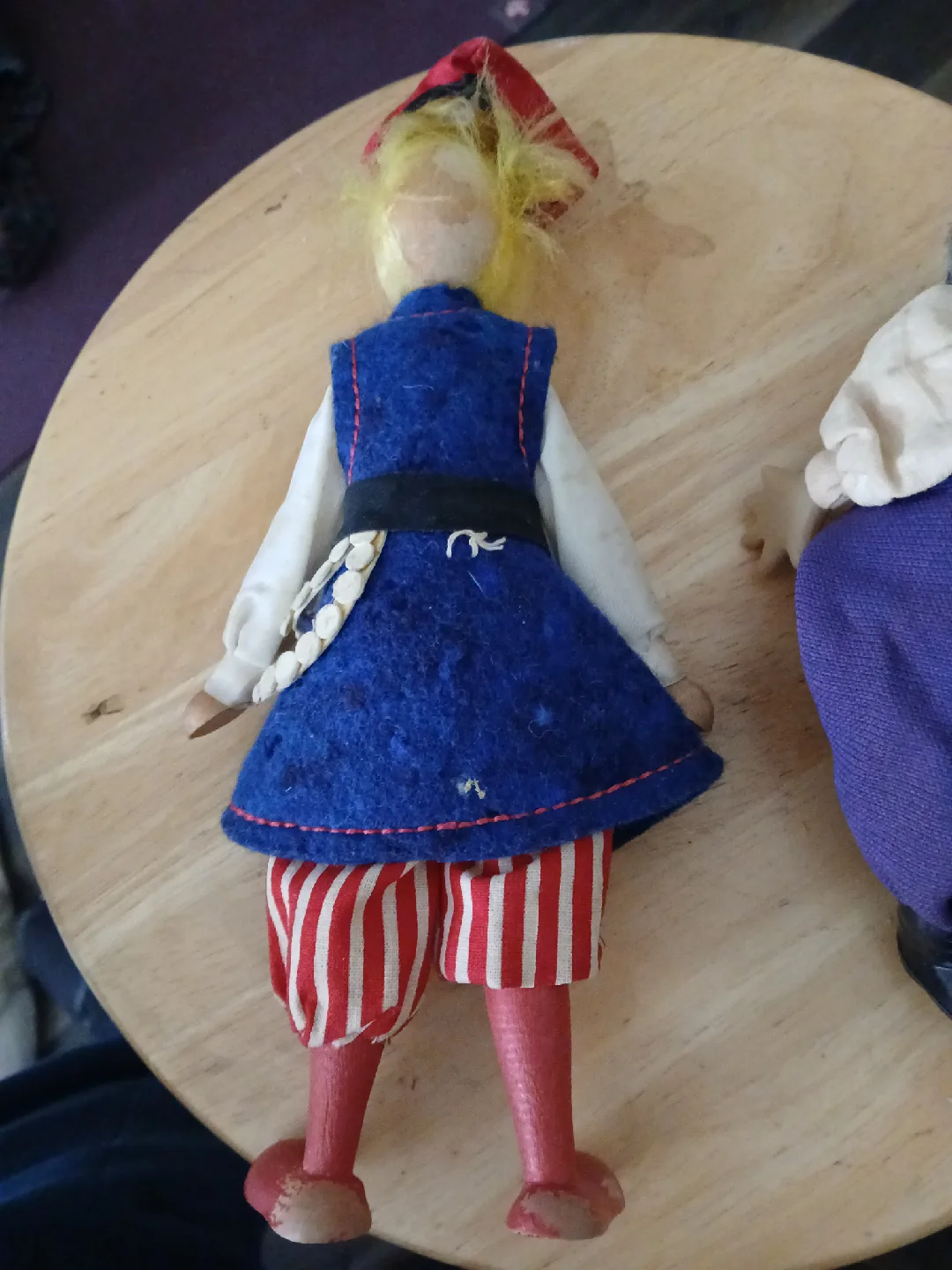 Two Vintage Folk Art Dolls image indicator(2)