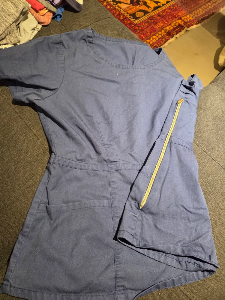 3 Blue Scrub Sets - Top & Pants (Jaanuu brand) image indicator(5)