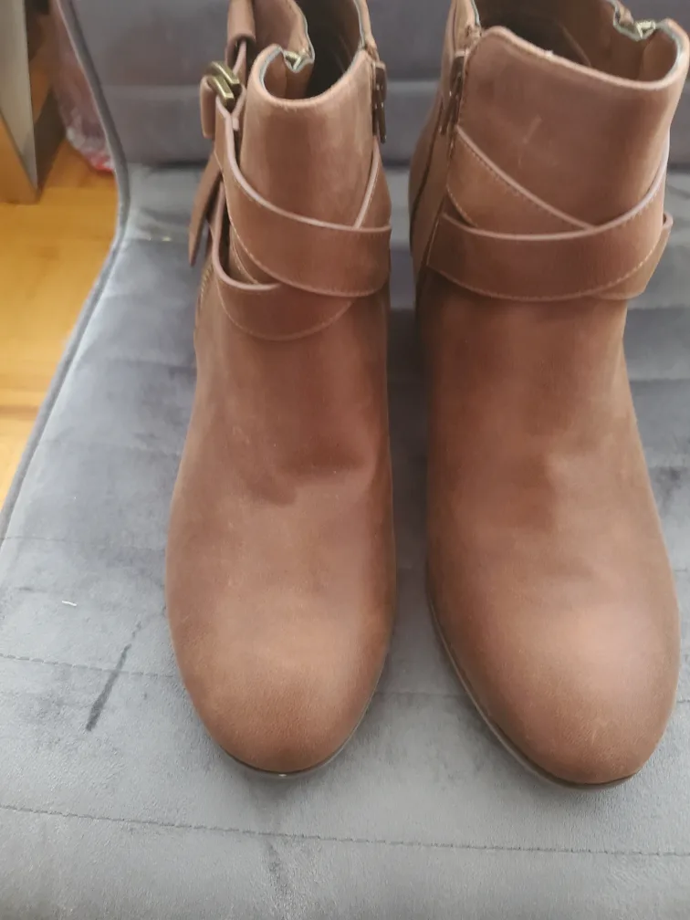 Brown Ankle Boots - Size 12W