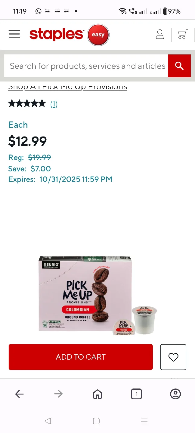 Keurig Pick Me Up Coffee Pods - 24K cups image indicator(8)