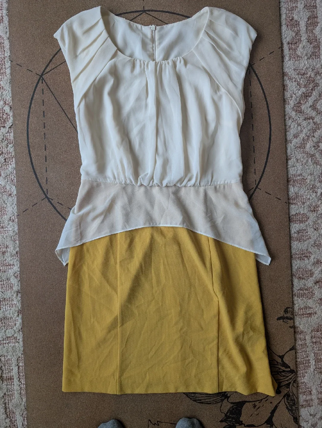 Adorable Cream/Yellow Dress