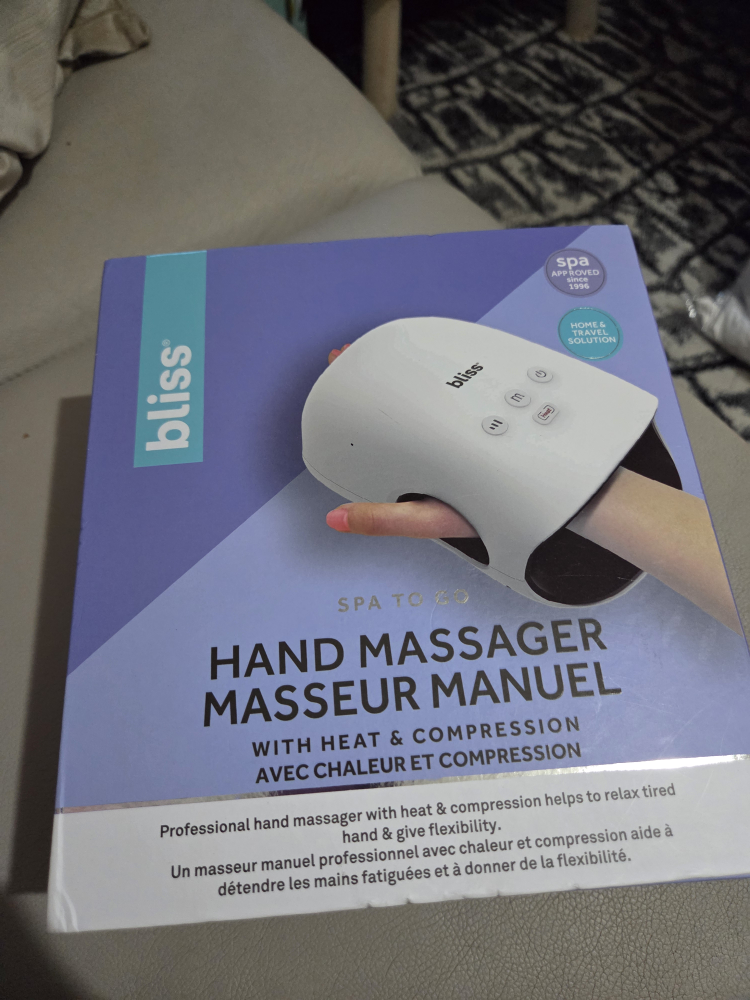 Bliss Spa To Go Hand Massager with Heat & Compression