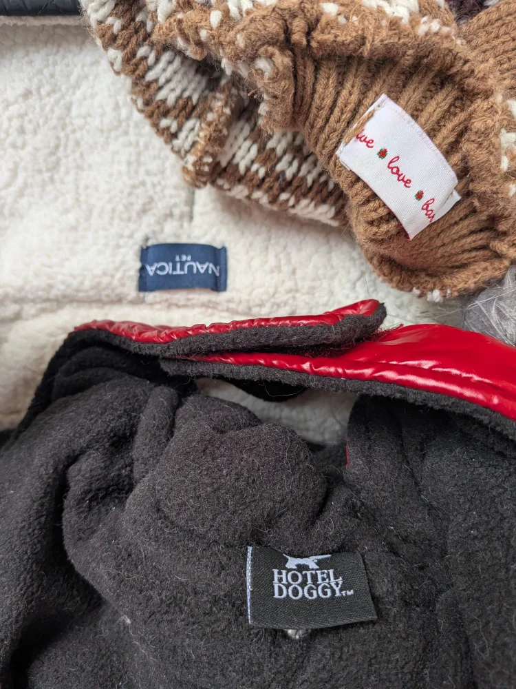 THREE Small dog coats and sweater, SMALL image indicator(7)