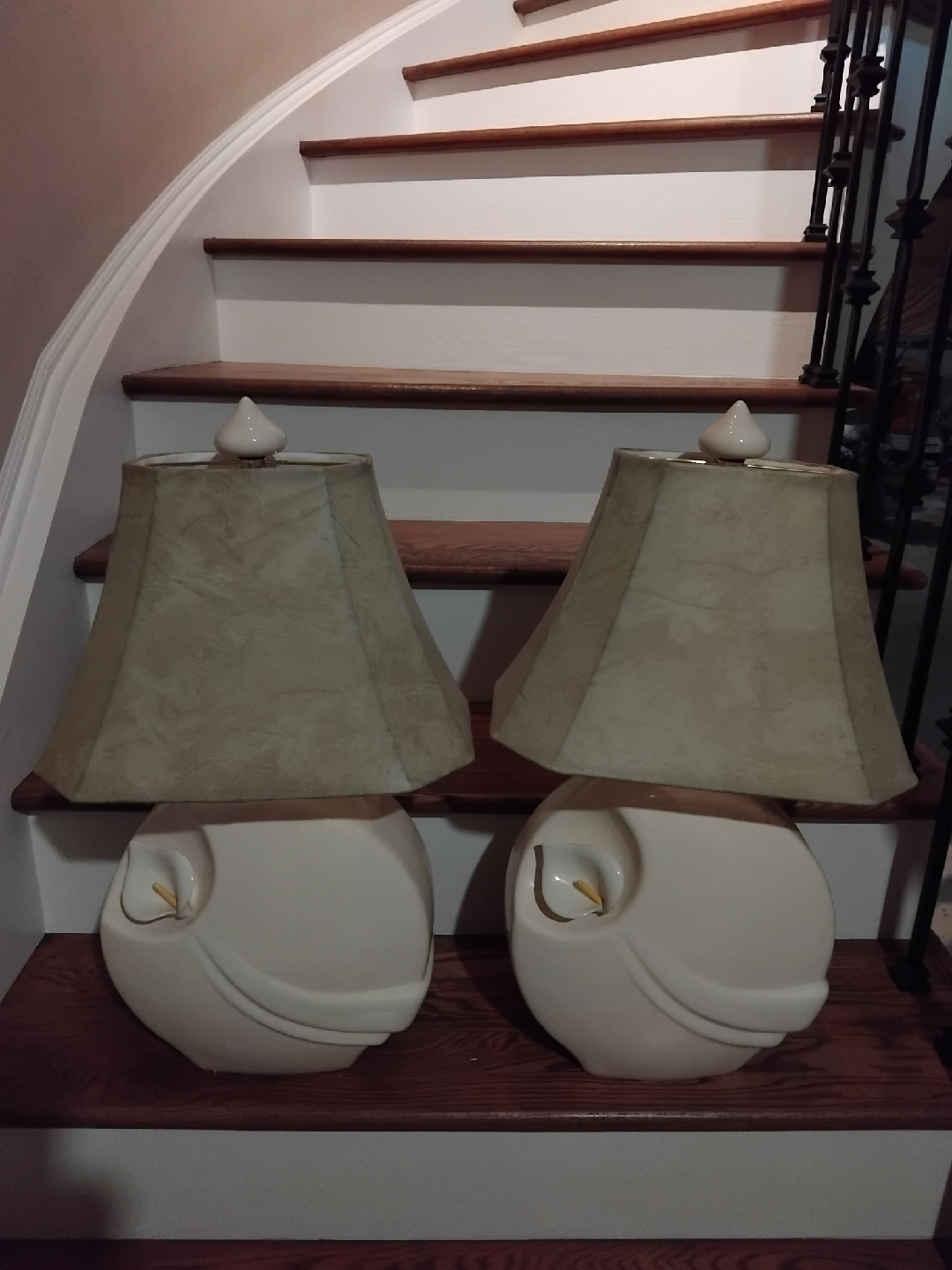 Pair of Vintage Ceramic Lamps