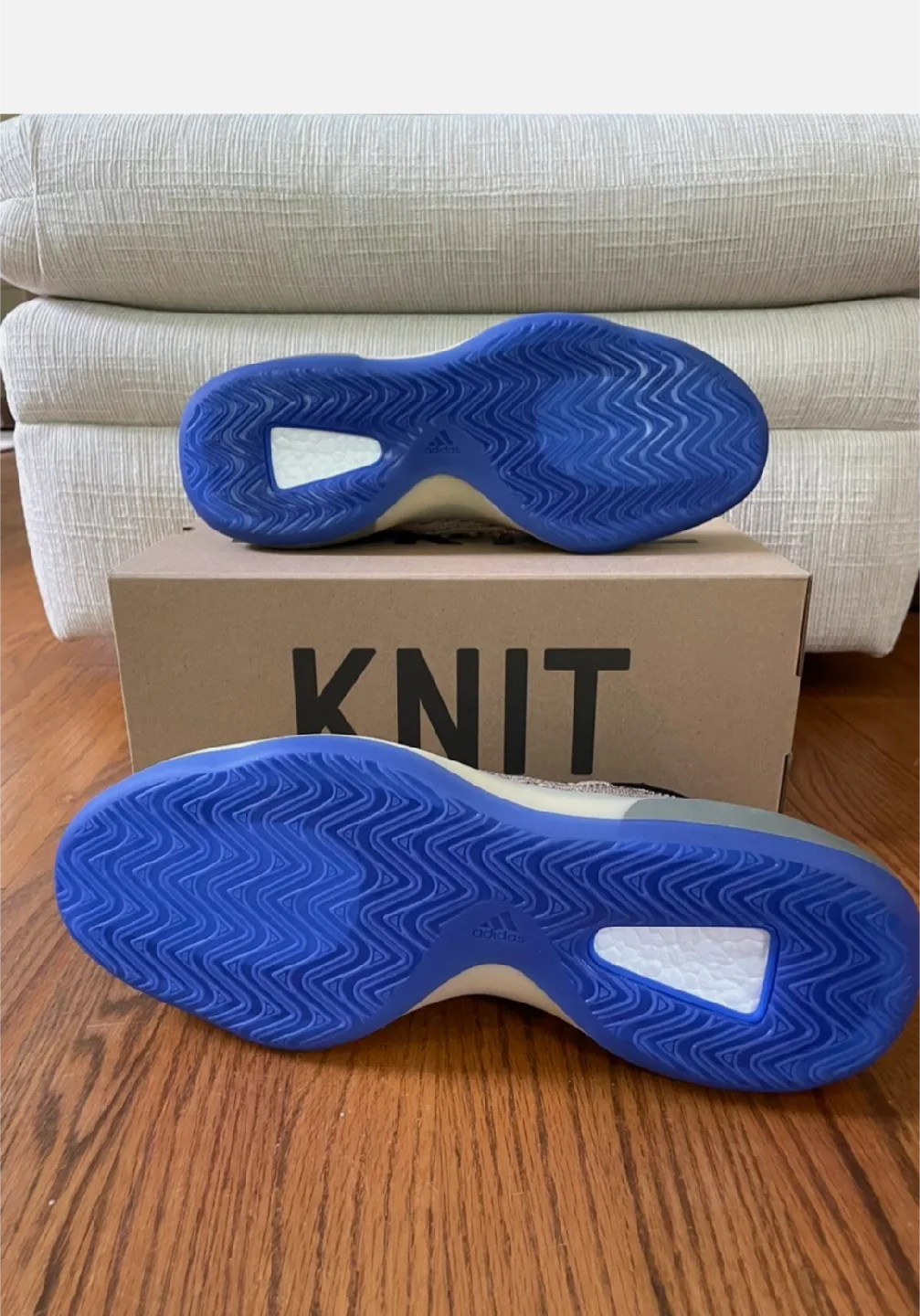 65% OFF Adidas Yeezy BSKTBL Knit Size 8.5 Basketball Blue image indicator(2)